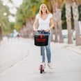 thumbnail image 3 of MasteelfCA Electric Mountain Bike Front Frame Hanging Plastic Storage Basket with Lock (Red), 3 of 7