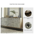 thumbnail image 4 of Signature Design by Ashley Kerrings Accent Storage Cabinet with Carved Doors, Brown Frame with Black & White Doors, 4 of 9