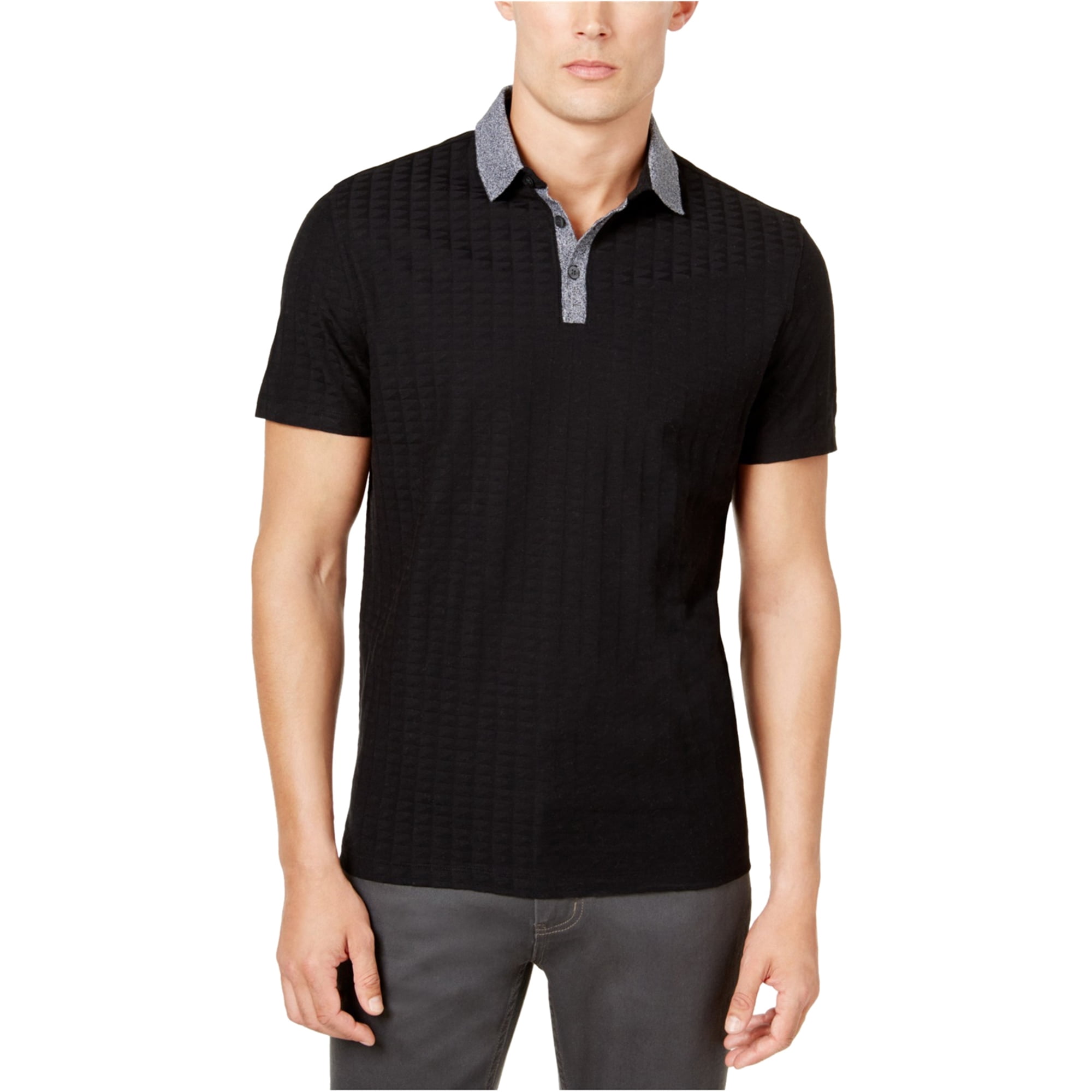 Alfani - Alfani Mens Geometric Illusion Rugby Polo Shirt - Walmart.com - Walmart.com