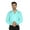 Aqua Blue, variant on Solid Long Sleeve Cotton Shirts For Mens Formal Button Down Regular Fit Shirt