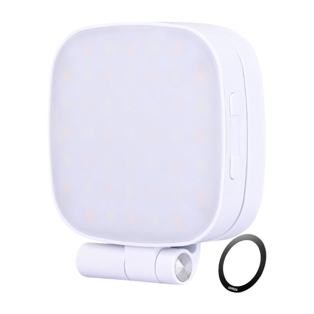 Luz para selfies, iluminación, transmisión en , clip 3, iluminación, plegable, fotografía, video, recargable, portátil, maquillaje, teléfono, luz Blanco