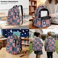thumbnail image 3 of Kuiaobaty American Flag Print Backpack and Pencil Case Set with Lunch Bag for Boys Girls Multi Pockets Backpack Lunch Box with Cup Holder 4th of July Bookbag Pencil Pouch for School Travel, 3 of 7