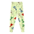thumbnail image 6 of Wenfanal Boy's Long Sleeve Fleece Pajama Set, 2-Piece Toddler Kids Pajamas Boys Set Comfortable Soft Cute Boys Home Pajama Set Size 8-9 Years,Light Green, 6 of 7