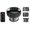 BK, variant on EGNMCR Remote Control Cupping Kit For Massage Cure 4-in-1 Cupping Cure Set With Red Light 2 Changeable Cups Smart Cupping For Muscle Soreness Electric cupping device
