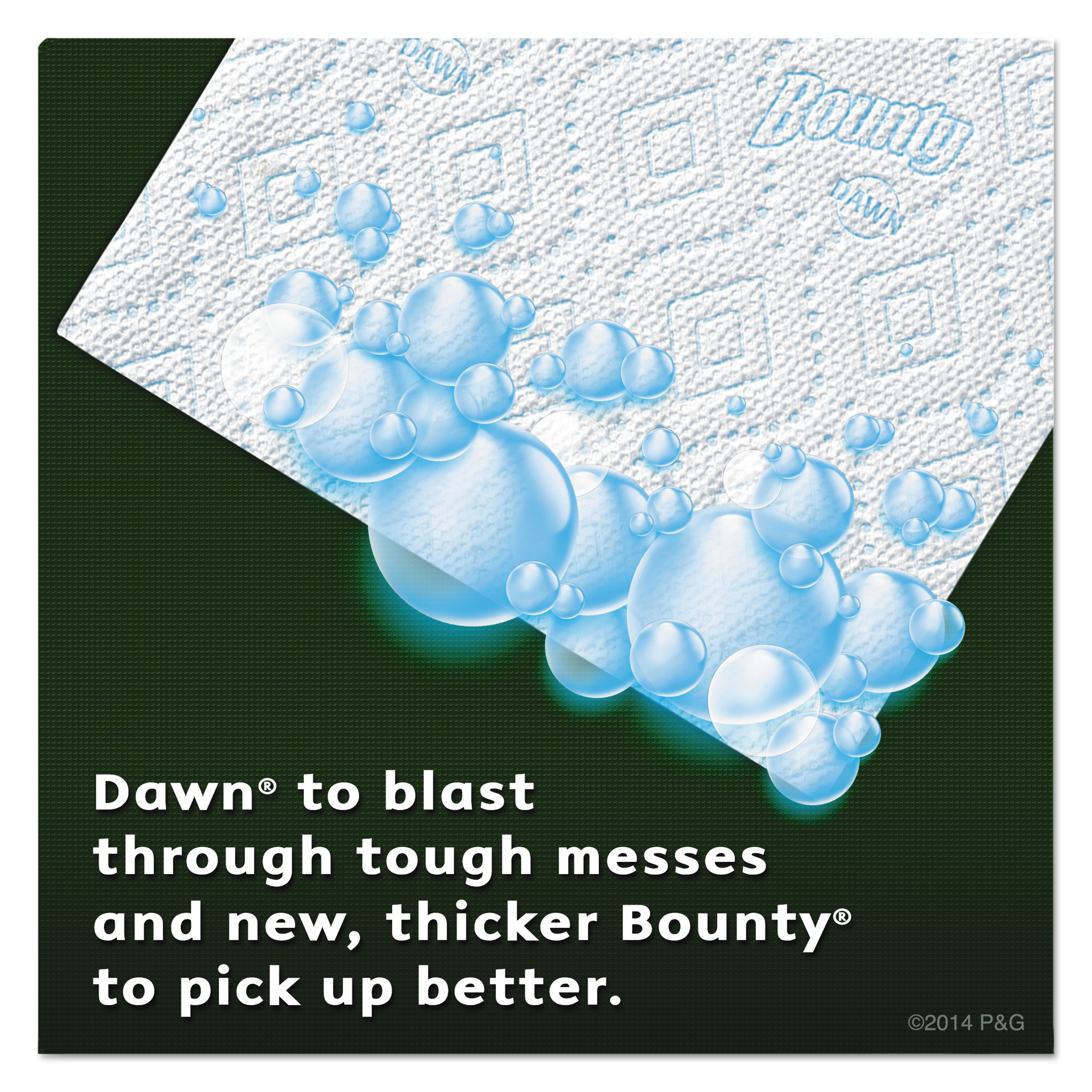 Bounty Paper Towels with Dawn, 2-Ply, 11 x 14, 49/Roll, 6/Pack