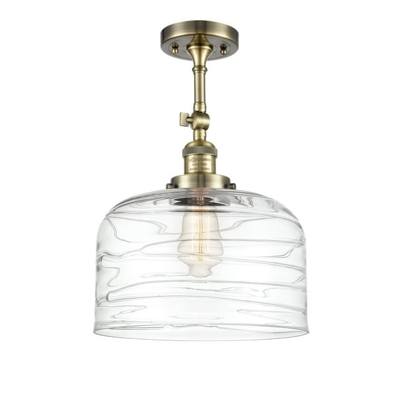 Innovations Lighting 201F-16-12-L Bell Semi-Flush Bell 12" Wide Semi-Flush Ceiling Fixture