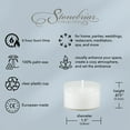 thumbnail image 4 of Stonebriar Tealight Candles, Unscented, Long Burning, Clear Cup, 6-7 Hour Burn Time, White, 48 Pack, 4 of 10
