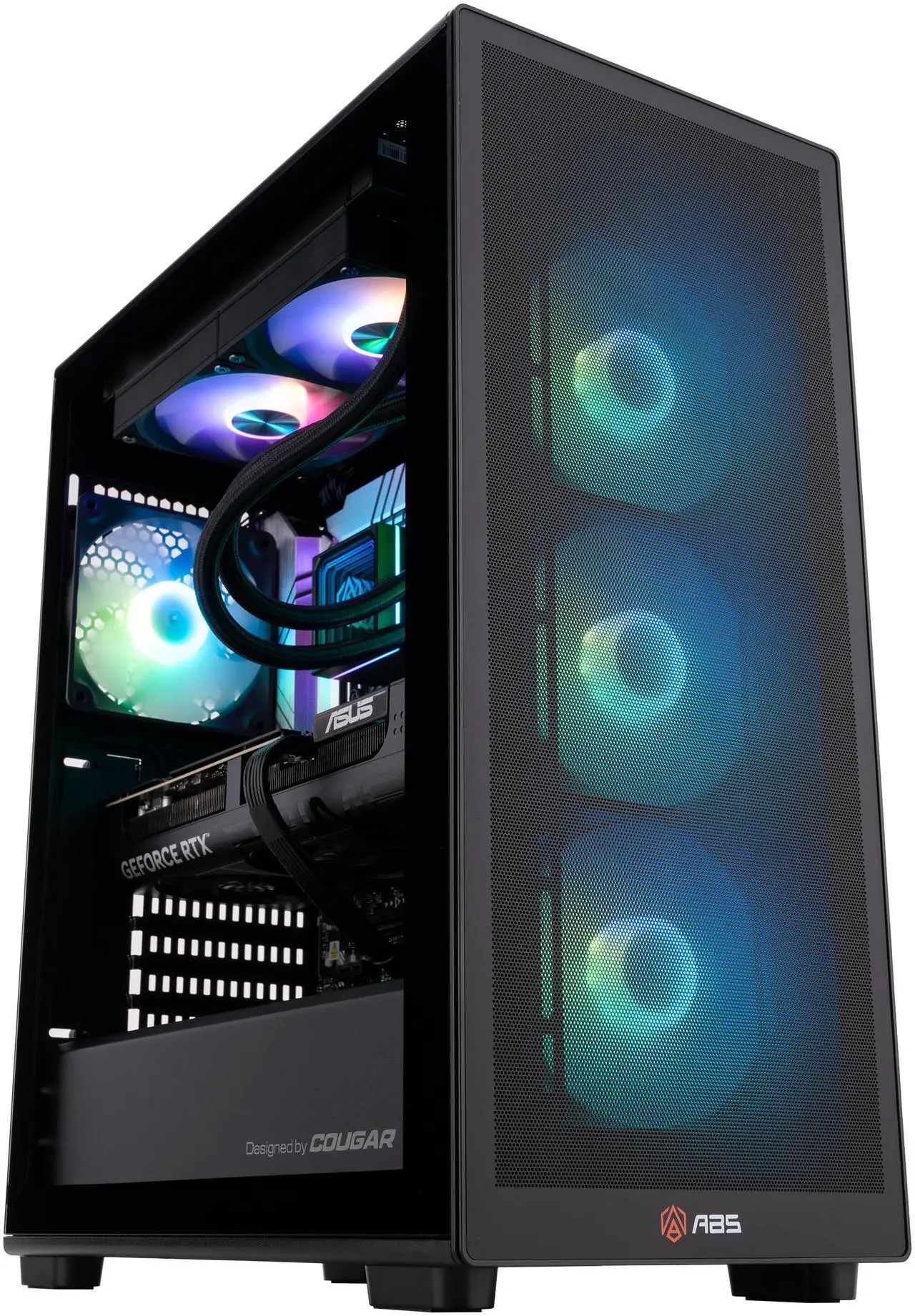 ABS Stratos Aqua Gaming PC Powered by Asus - Windows 11 - Intel Core i9-14900KF - RTX 5070 Ti 16GB - DLSS 4 - AI-Powered Performance - 32GB DDR5 6400 - 2TB M.2 SSD