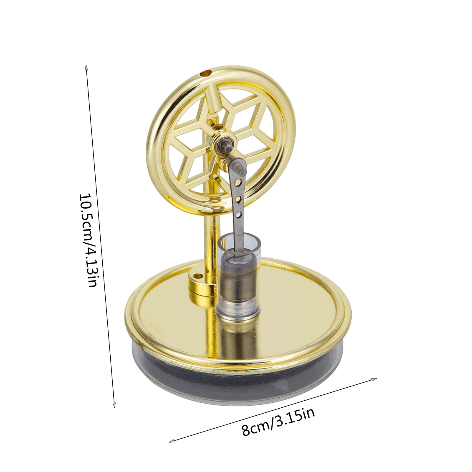 Low Temperature Stirling Engine Assembled Electricity Generator Heat Experiment Generator Model with Flywheel Designs
