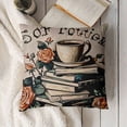 thumbnail image 3 of YINGXI Booktrovert Definition Throw Pillow Covers Book Lover Gifts Pillowcase Reading Pillow Covers 12x12in, 3 of 5
