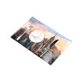 thumbnail image 3 of MKHERT Watercolor Manhattan Skyscrapers at Sunset New York City Towers Placemats Table Mats for Dining Room Kitchen Table Decoration 12x18 inch,Set of 6, 3 of 4