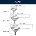 thumbnail image 2 of 3 in 1 Funnels for Filling Bottles Stainless Steel Small Kitchen Funnel Set, 2 of 6