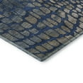 thumbnail image 6 of HomeRoots 677937 8 x 10 ft. Navy Blue, Gray & Taupe Abstract Geometric Washable Machine Made Rectangle Area Rug with UV Protection, 6 of 7