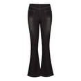 thumbnail image 5 of Women's High Rise Bootcut Jeans Flared Wide Leg Denim Pants High Waist with Pockets and Button Closure, 5 of 6