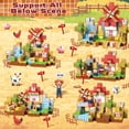 thumbnail image 3 of Bloques magnéticos GraceDuck 150 unidades para construir hogares para animales de granja, 3 of 6