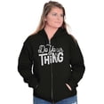 thumbnail image 5 of Do Your Thing Cute Sarcastic Workout Zip Hoodie Sweatshirt Women Brisco Brands S, 5 of 6