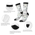 thumbnail image 3 of Rocae Bicycle for Adult Socks Casual Athletic Stretchy Loose Socks for Women Men Non-Slip Middle Tube Socks, 3 of 6