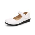 thumbnail image 4 of MZXELPRJD Size 13 Girls Sandals Toddler Mary Jane Shoes Girls Black Ballet Shoes for Girls Church Shoes Kid Shoes Boy Girls White 9-9.5 Years, 4 of 9