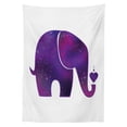 thumbnail image 3 of Ambesonne Animal Tablecloth Rectangular Table Cover, Hearts, 60"x90", Fuchsia and Purple, 3 of 4