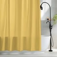 thumbnail image 3 of Shower Curtains for Bathroom-60"x72",Modern Yellow Solid Color Waterproof Bath Curtain Grommet Shower Curtain Set with Hooks,, 3 of 9