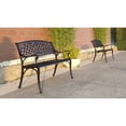 thumbnail image 6 of Patio Sense Scarlet Aluminum Patio Bench In Antique Bronze, 6 of 11