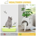 thumbnail image 4 of Eggloa6 Cat Plant Litter Box Set With Artificial Plants, Attached Scoop, Replaceable Litter Box Liners, Hidden Cat Litter Box Furniture, White, 4 of 7
