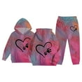thumbnail image 3 of Gyexs Toddler Girls Clothes Size 3-4 Years Soft and Comfortable Hoodie Sets, 2 Piece Pants Set (#02 Multicolour, 3-4 Years), 3 of 5