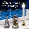 thumbnail image 7 of Prextex Brass Plated Christmas Window Candle Lamps with Automatic On/Off Sensor That Goes on at Dusk and Off at Dawn Pack of 4, 7 of 7