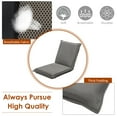 thumbnail image 5 of Giantex Adjustable Floor Chair, Cushioned Lounger Recliner with Comfortable Back Support and Thick Padding, Lazy Sofa for Reading Meditation(Grey), 5 of 8