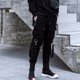thumbnail image 3 of Pantalones cargo Y2k para hombre, pantalones harén de estilo coreano con múltiples bolsillos para hombre, pantalones largos estilo Harajuku, anchos, de corte regular, estilo emo, 3 of 5