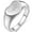 Silver, variant on Stainless Steel Heart Shaped Signet Sunshine Wedding Statement Promise Holiday Party Ring