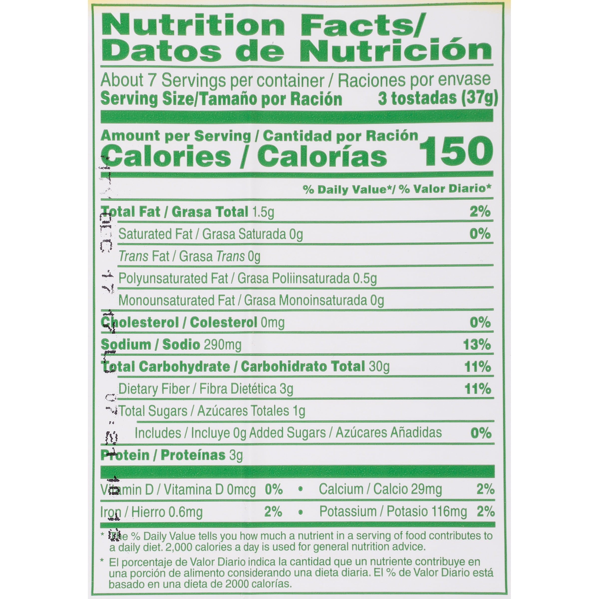 Guerrero Tostada Ss Nutrition Facts Bios Pics Guerrero Tostada Ss Nutrition Facts Bios Pics