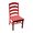 Bright Red, variant on Keystone Amish Co. Ladderback Poly Composite Dining Chair, Blue
