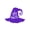 Purple, variant on Vinyl Wall Art Decal - I Witch You A Happy Halloween - 16.5" x 22" - Hat Design Seasonal Halloween Quote Sticker For Entryway Storefront Office Living Room Scary Spooky Decor