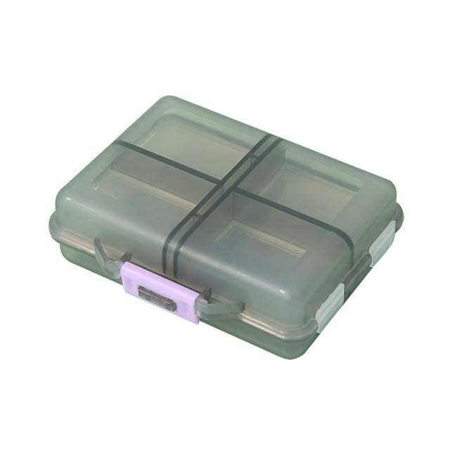 Travel Pill Organizer Travel Vitamin Organizer 8 Compartments Portable Vitamin Organizer Small and Unique Shape Easy To Carry Large Space Capacity Suitable for Outdoor Travel Portable Pill Case