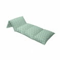thumbnail image 4 of Moroccan Floor Pillow Lounger Cover, Colored Tiled Pattern Geometrical Diagonal and Triangle Forms Oldest Craft, Nap Mat Printed Fabric Case for 5 Pillows, 88" x 27", Green Teal White, by Ambesonne, 4 of 5