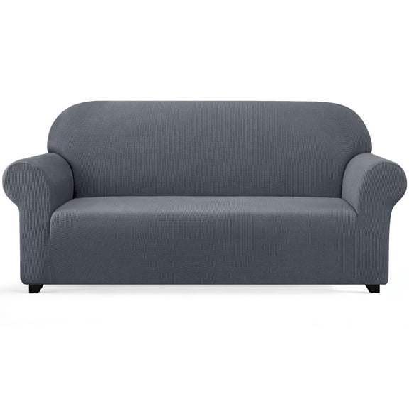 Subrtex 1-Piece Stretch Sofa Slipcover Non Slip Couch Cover (Armchair, Black)