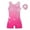 Light Pink Diamond, variant on Aideaone Girl Gymnastic Leotards with Hair Scrunchie Sparkle Dance Unitards for 4-12Years