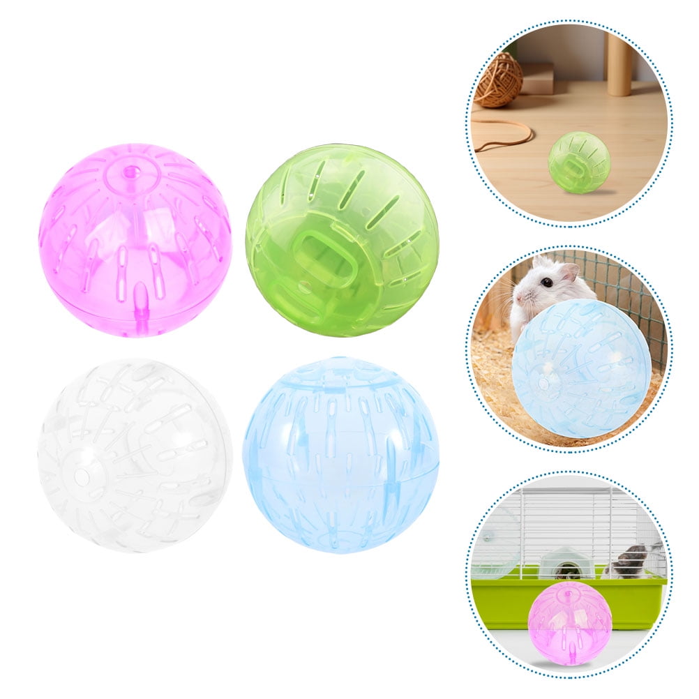 OULII Assorted Color Silent Wheel Hamster Exercise Ball for Pets