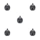 thumbnail image 2 of Billuyoard Perro Bell Cachorro Decoración Perros Suministros Cat Bells Pet Collar Dark Silver Plateado oscuro 5Conjunto, 2 of 6