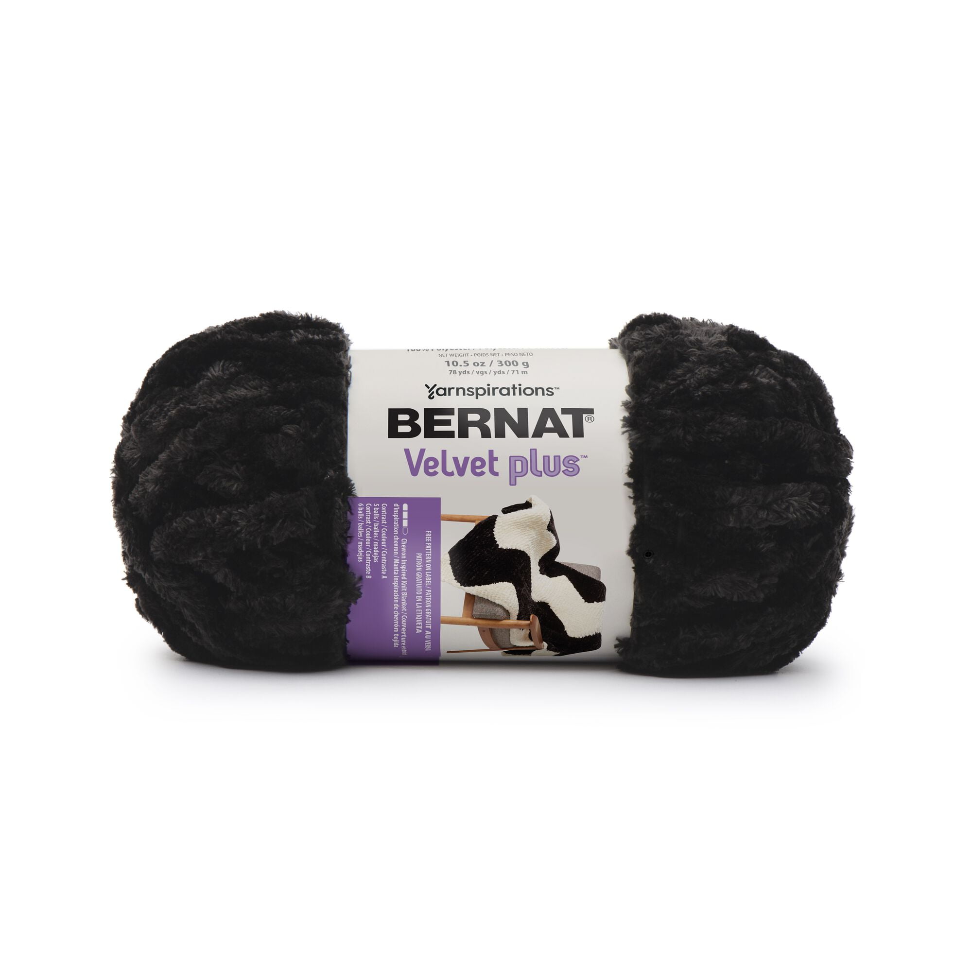 Spinrite Bernat Velvet Plus Yarn-Vapor Gray 