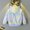 thumbnail image 4 of Usaibhir Girls Hooded Jacket Zip Coat Little Girls Jacket Lightweight Adorable Outerwear For Spring & Autumn 1-7T, 4 of 9