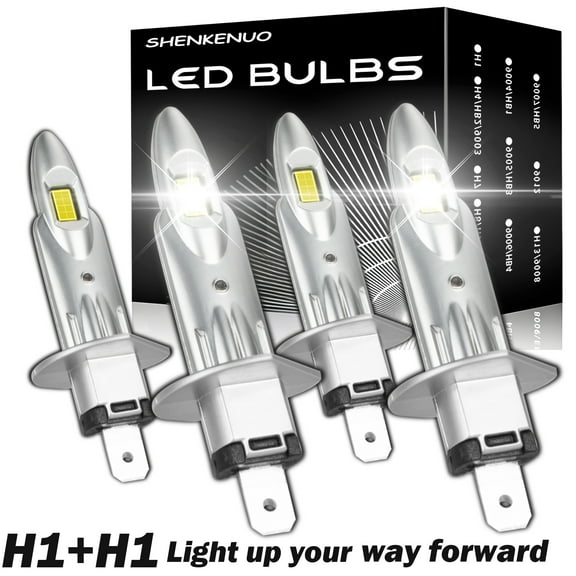 4x H1 For Honda Prelude 1997-2000 2001 LED Headlight High Low Beam 6500K Bulbs
