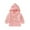 Pink, variant on Vikakiooze Toddler Boys Girls Solid Color Ears Hooded Knitted Tops Warm Coat Clothes