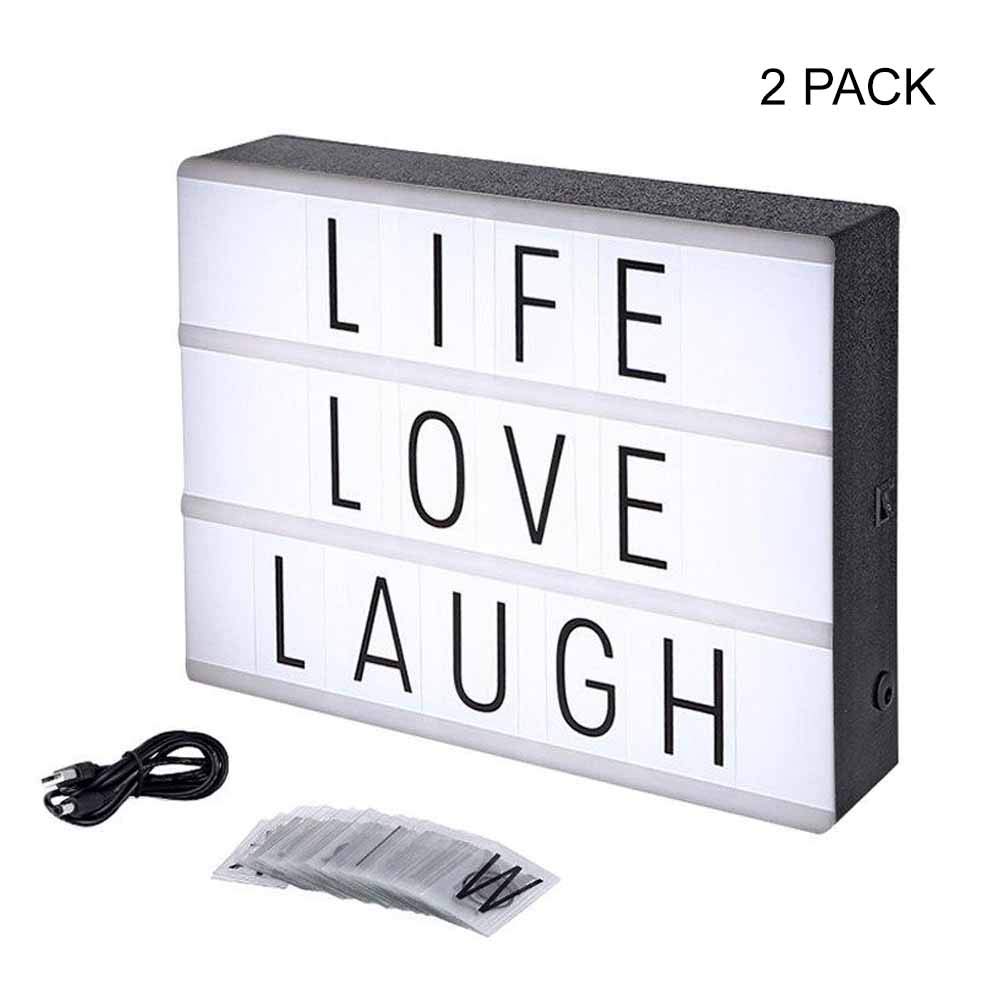 Eutuxia Cinematic Light Box with Letters LED Light Box, Room Decor