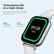 Redmi Watch 5 Active Midnight Silver - 18-Day Battery Life, 2-Inch Display, 140+ Workout Modes, 5ATM Waterproof, Bluetooth Calling, Alexa Built-In