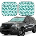 thumbnail image 2 of Uemuo Green Baseball Printed 2 PCS Car Windshield Sun Shade, Auto Sun Heat and UV Rays Blocker, Foldable Automotive Front Window Sunshade Protector, 2 of 7