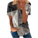 thumbnail image 1 of Blusa de manga corta con cuello en V, informal, cómoda y elegante para mujer OAVQHLG3B Store  lin121212, 1 of 5