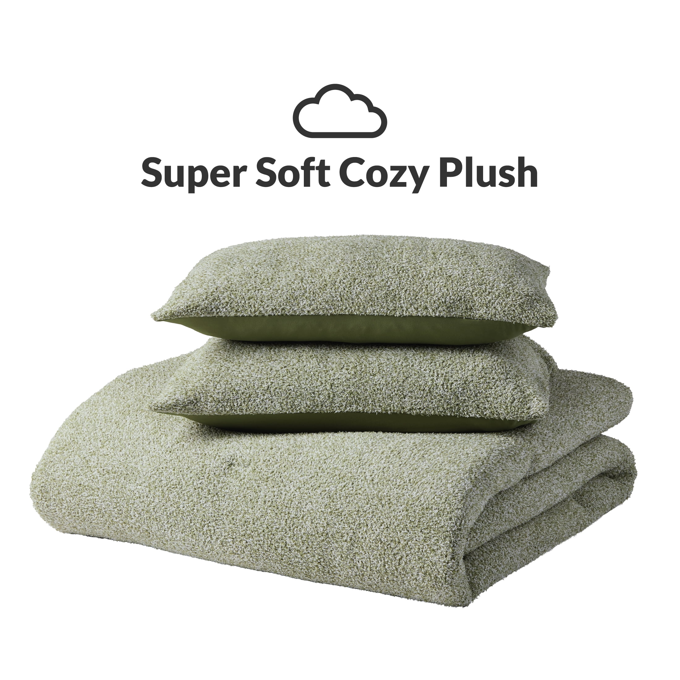 Better Homes & Gardens, King, Comforter Set with Shams - Soft and Cozy, Green