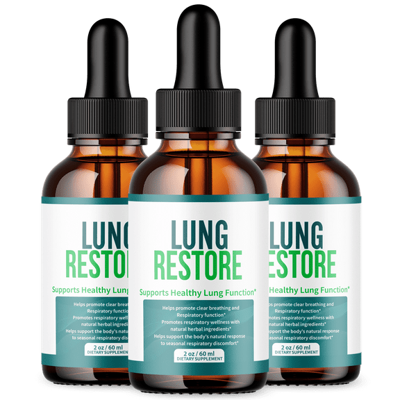 Lung Restore Respiratory Blend Drops Advanced Formula Lung Support LungRestore 90 Servings
